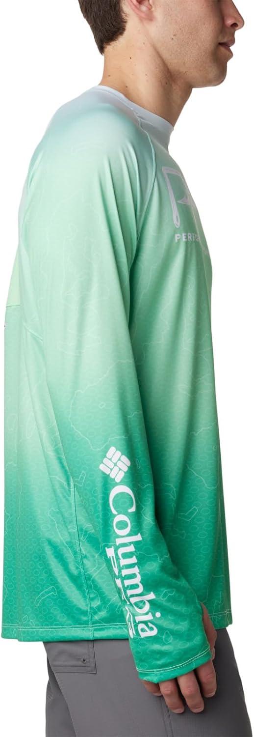 imageColumbia Mens Super Terminal Tackle Vent Long SleeveOcean Mint Terminal Techcamo