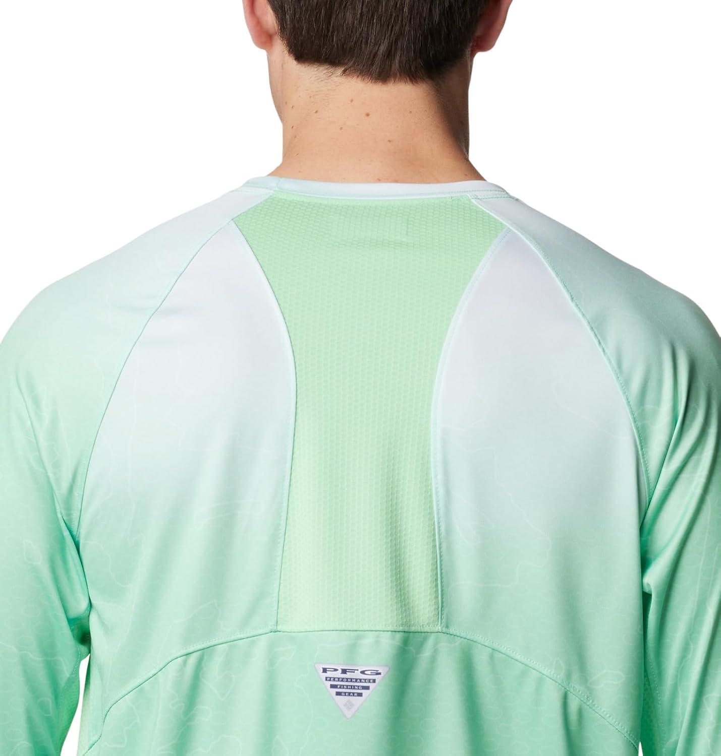 imageColumbia Mens Super Terminal Tackle Vent Long SleeveOcean Mint Terminal Techcamo
