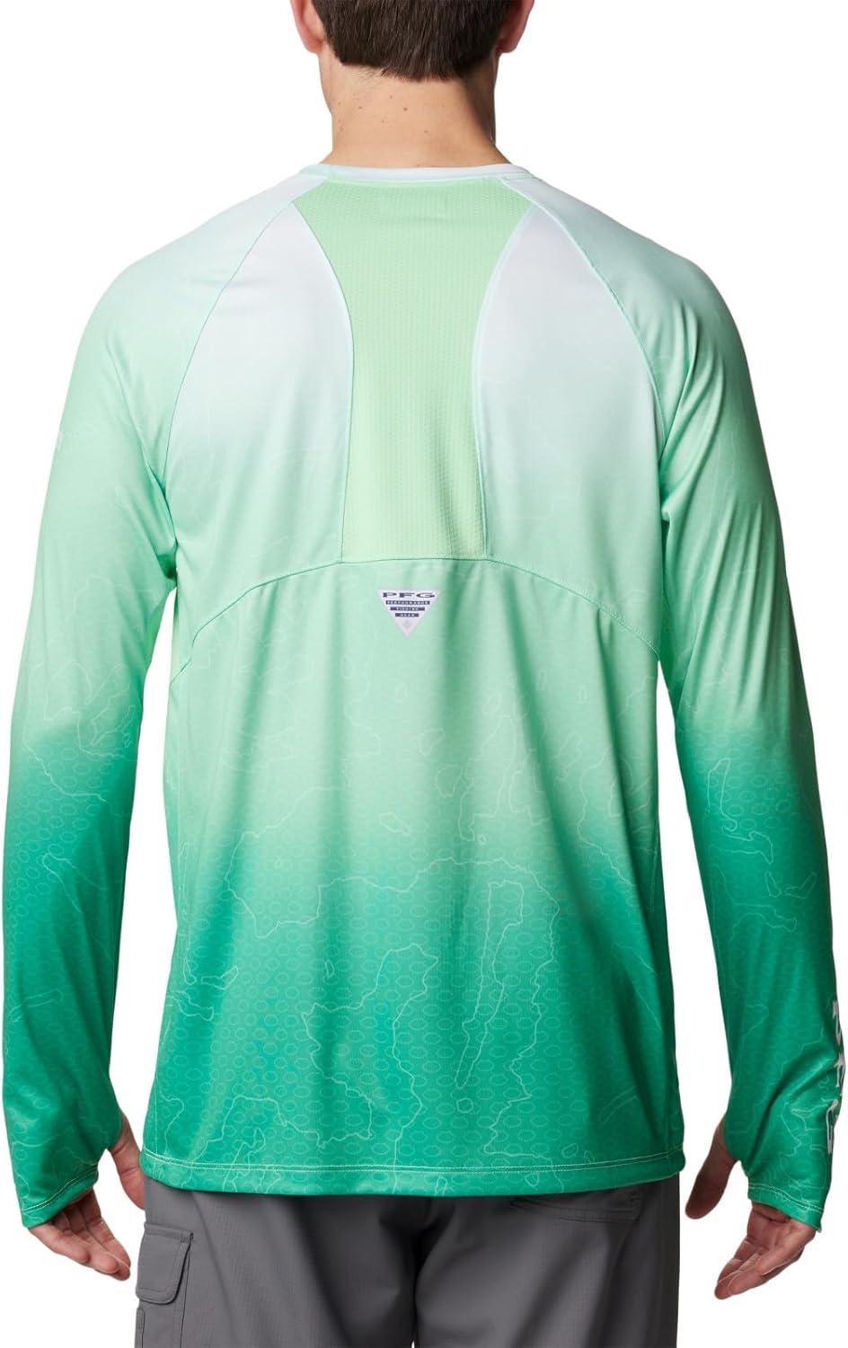 imageColumbia Mens Super Terminal Tackle Vent Long SleeveOcean Mint Terminal Techcamo