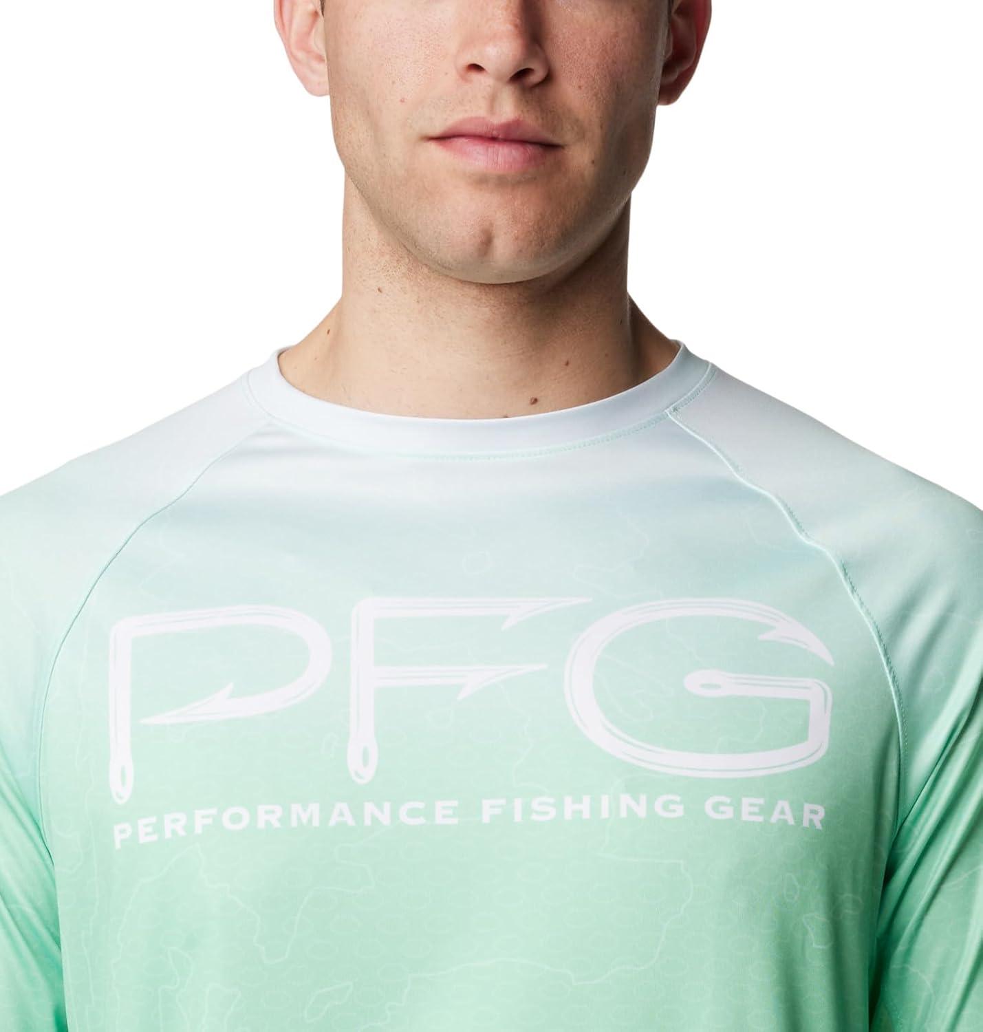 imageColumbia Mens Super Terminal Tackle Vent Long SleeveOcean Mint Terminal Techcamo