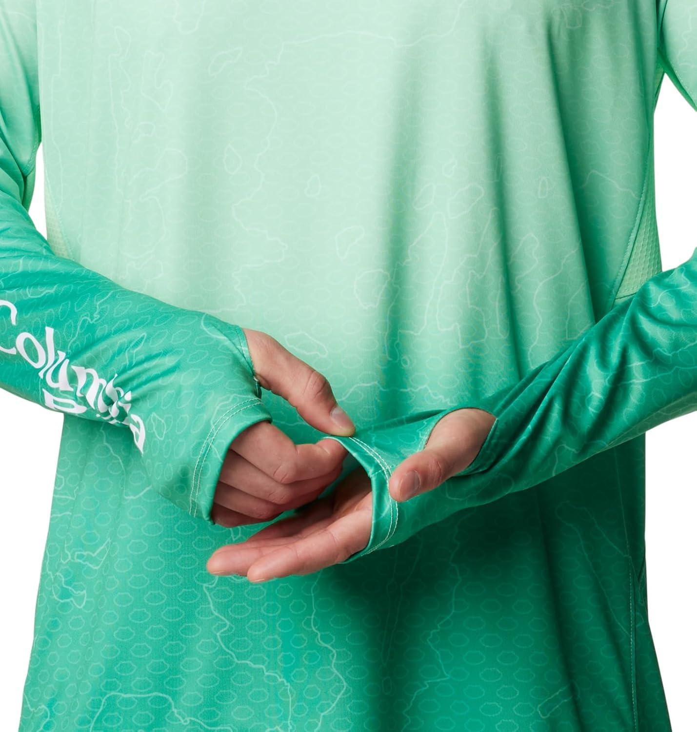 imageColumbia Mens Super Terminal Tackle Vent Long SleeveOcean Mint Terminal Techcamo