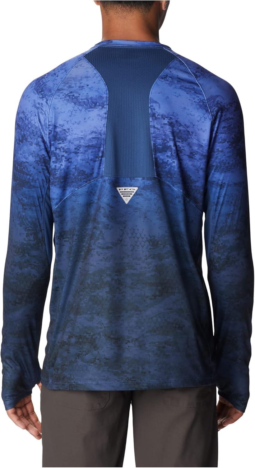 imageColumbia Mens Super Terminal Tackle Vent Long SleeveViolet Sea Pfg Camo Gradient
