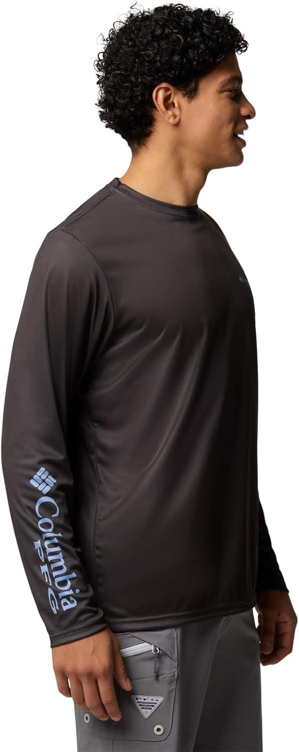 imageColumbia Mens Terminal Tackle PFG Fins and Stripes Long SleeveSharkFins Stripes Trout
