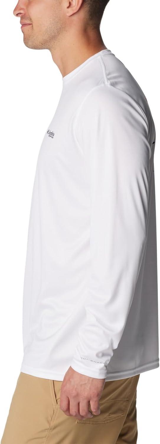 imageColumbia Mens Terminal Tackle PFG Fins and Stripes Long SleeveWhiteFins Stripes
