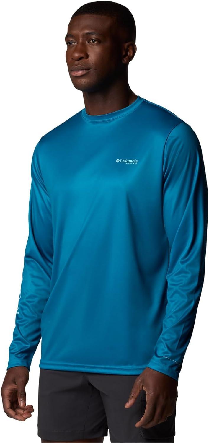 imageColumbia Mens Terminal Tackle PFG Fish Shine Long SleeveBlue EchoPfg Trout Shine