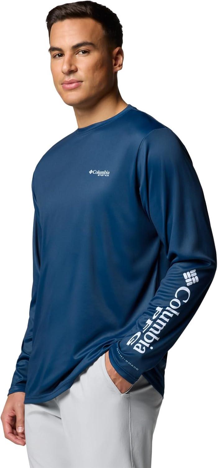 imageColumbia Mens Terminal Tackle PFG Fish Shine Long SleeveColl NavyPfg Tarpon Shine