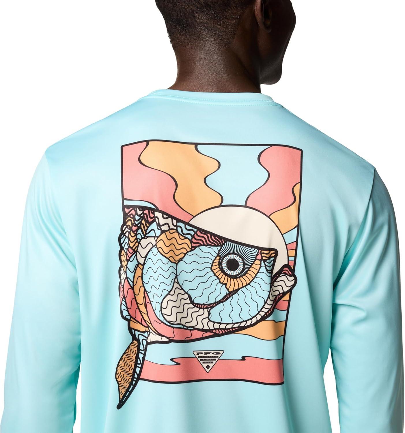 imageColumbia Mens Terminal Tackle PFG Fish Shine Long SleeveGulf StreamPfg Tarpon Shine