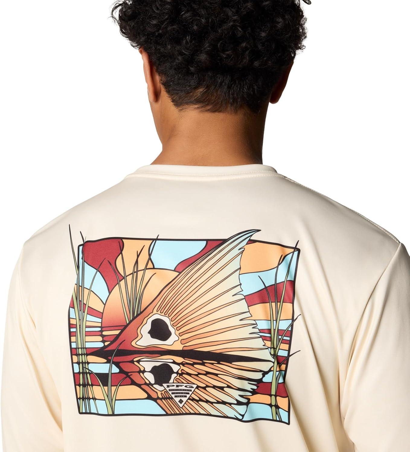 imageColumbia Mens Terminal Tackle PFG Fish Shine Long SleeveLemon WashPfg Redfish Shine