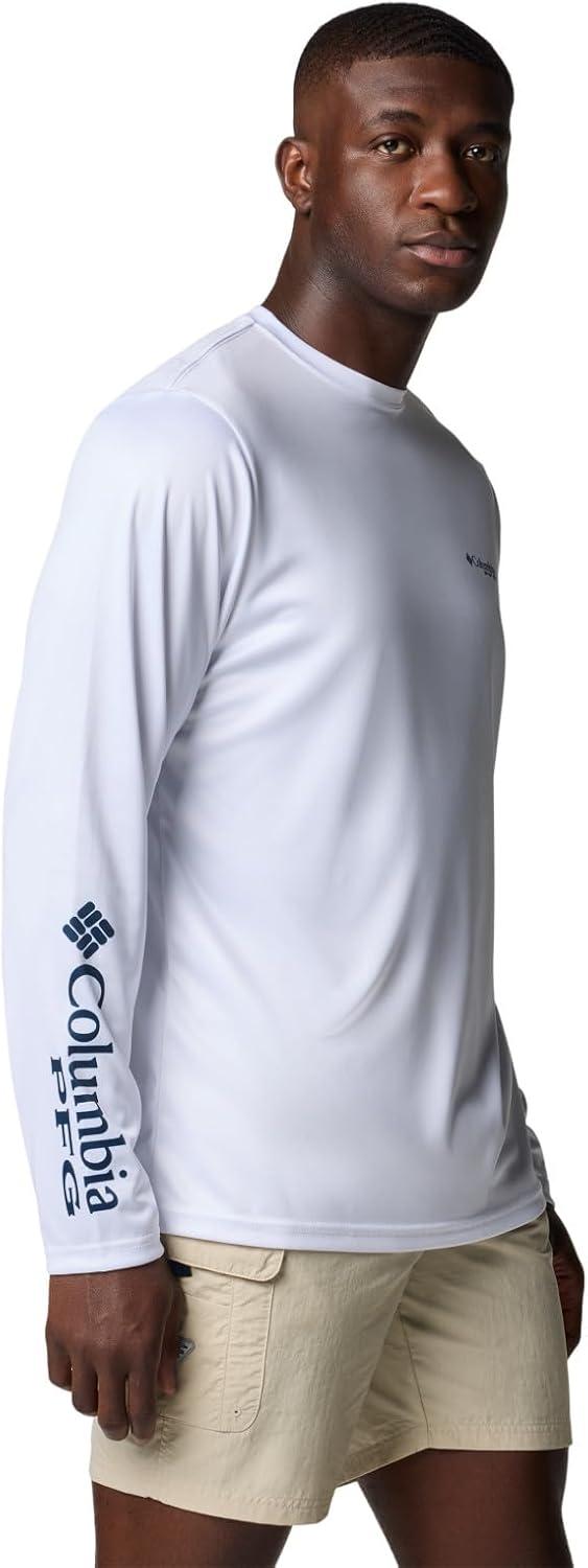 imageColumbia Mens Terminal Tackle PFG Fish Shine Long SleeveWhitePfg Tarpon Shine