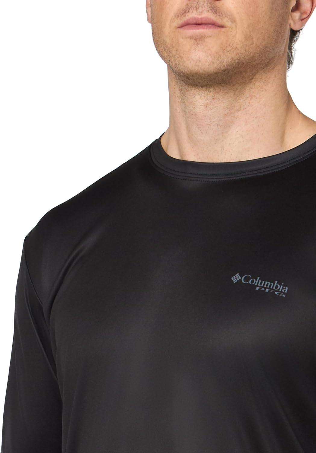 imageColumbia Mens Terminal Tackle PFG Fish Star Long SleeveBlackBlack Star Bass