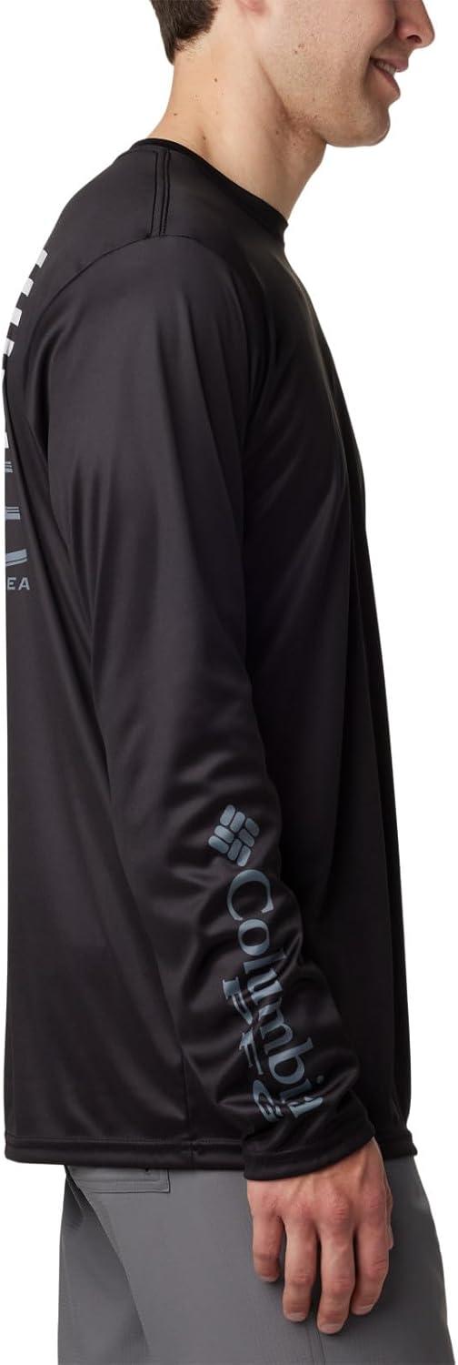 imageColumbia Mens Terminal Tackle PFG Fish Star Long SleeveBlackGraphite Marlin