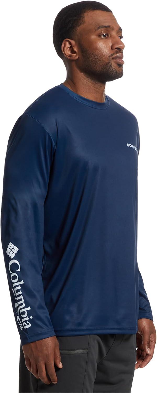 imageColumbia Mens Terminal Tackle PFG Fish Star Long SleeveCollegiate NavyWhite Trout