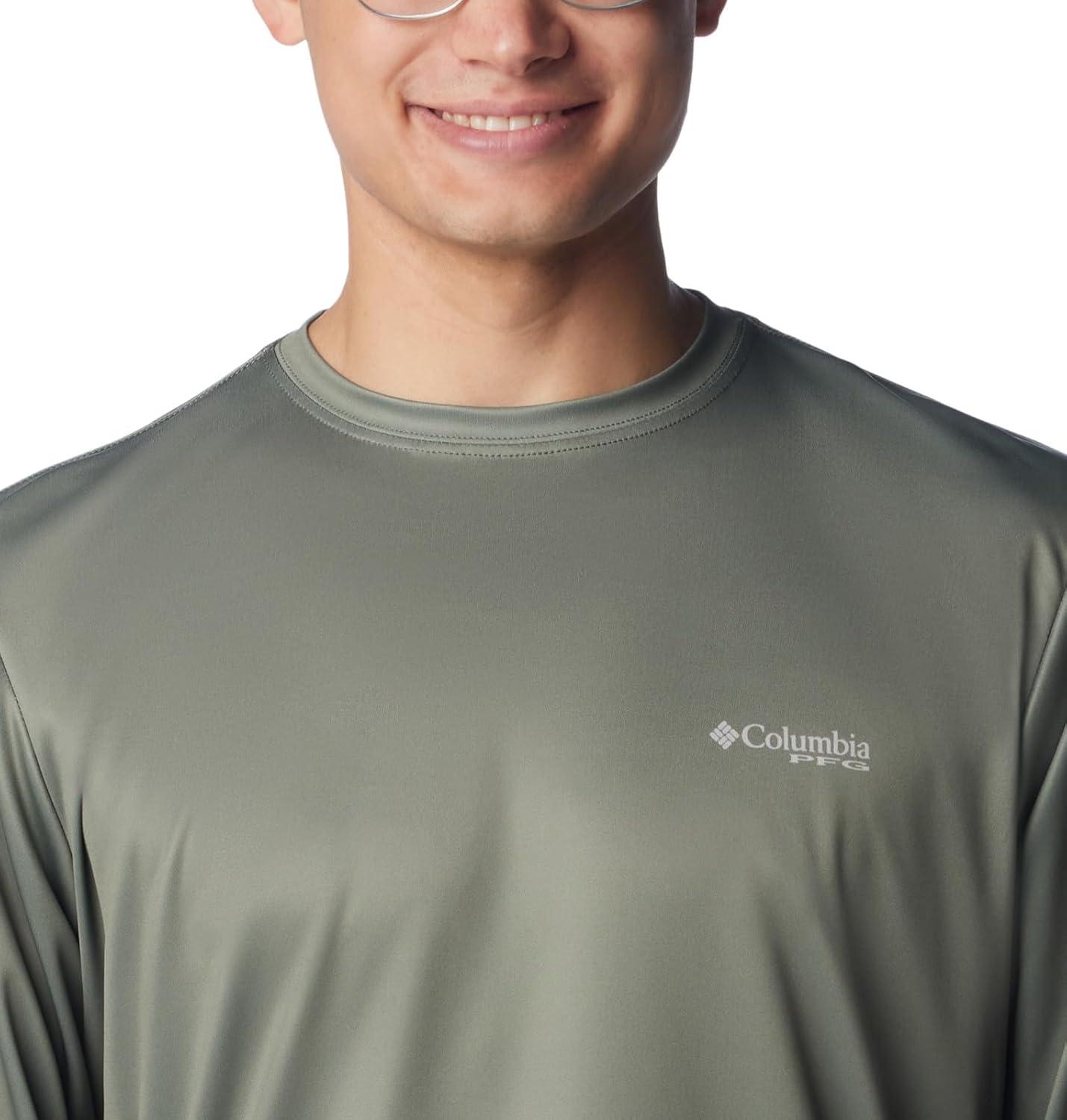 imageColumbia Mens Terminal Tackle PFG Fish Star Long SleeveCypressGraphite Trout Gradient