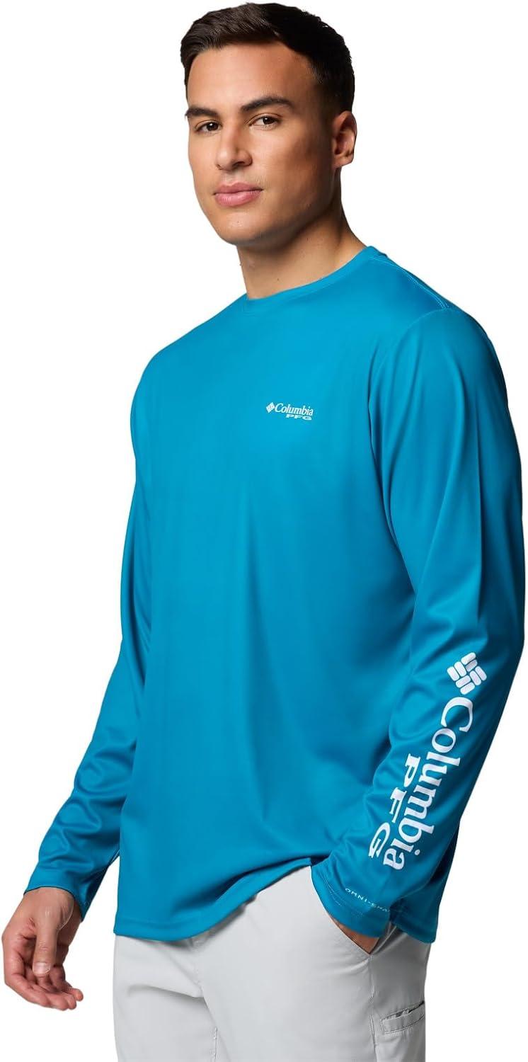 imageColumbia Mens Terminal Tackle PFG High Side Long SleeveBlue EchoPfg High Side Marlin