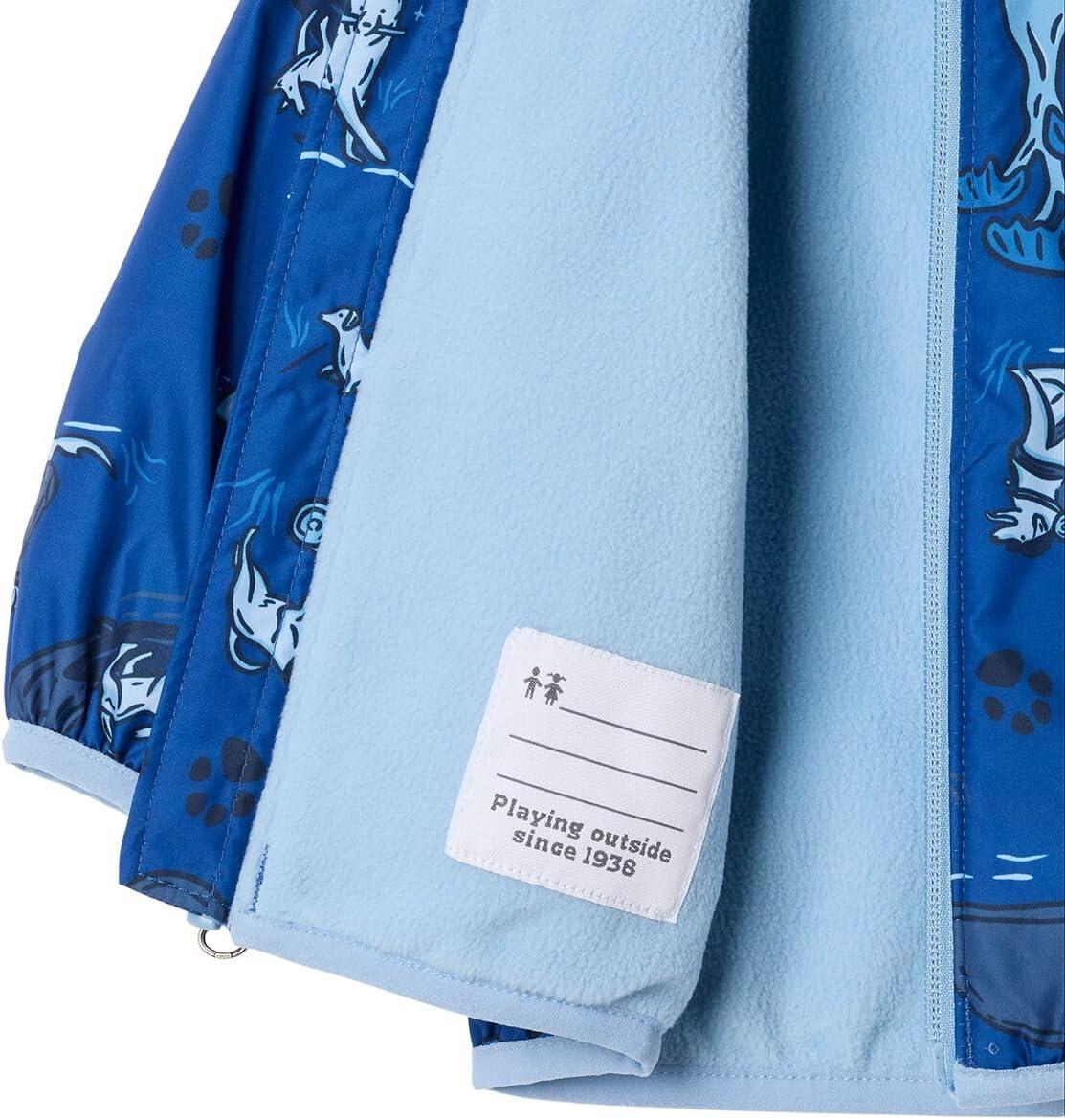 imageColumbia Unisex Baby Mini Pixel Grabber III Wind JacketMountain Blue Trail Tails