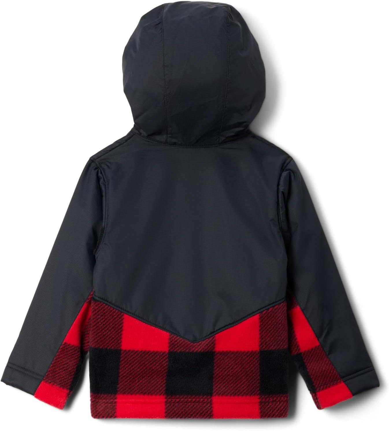 imageColumbia Unisex Baby Steens Mt Ii Overlay HoodieMountain Red CheckBlack