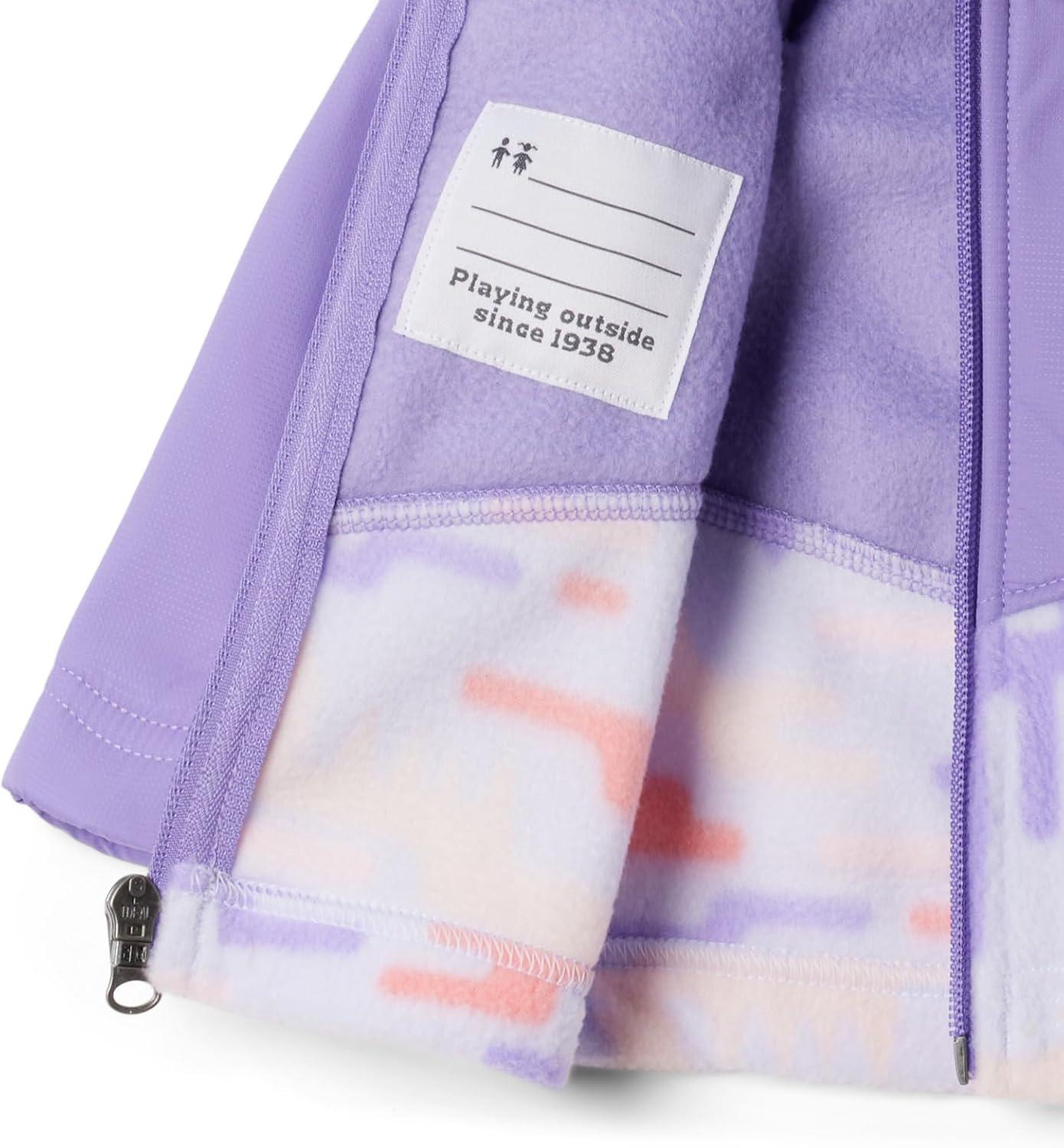imageColumbia Unisex Baby Steens Mt Ii Overlay HoodieSnowdrift HighlandPaisley Purple