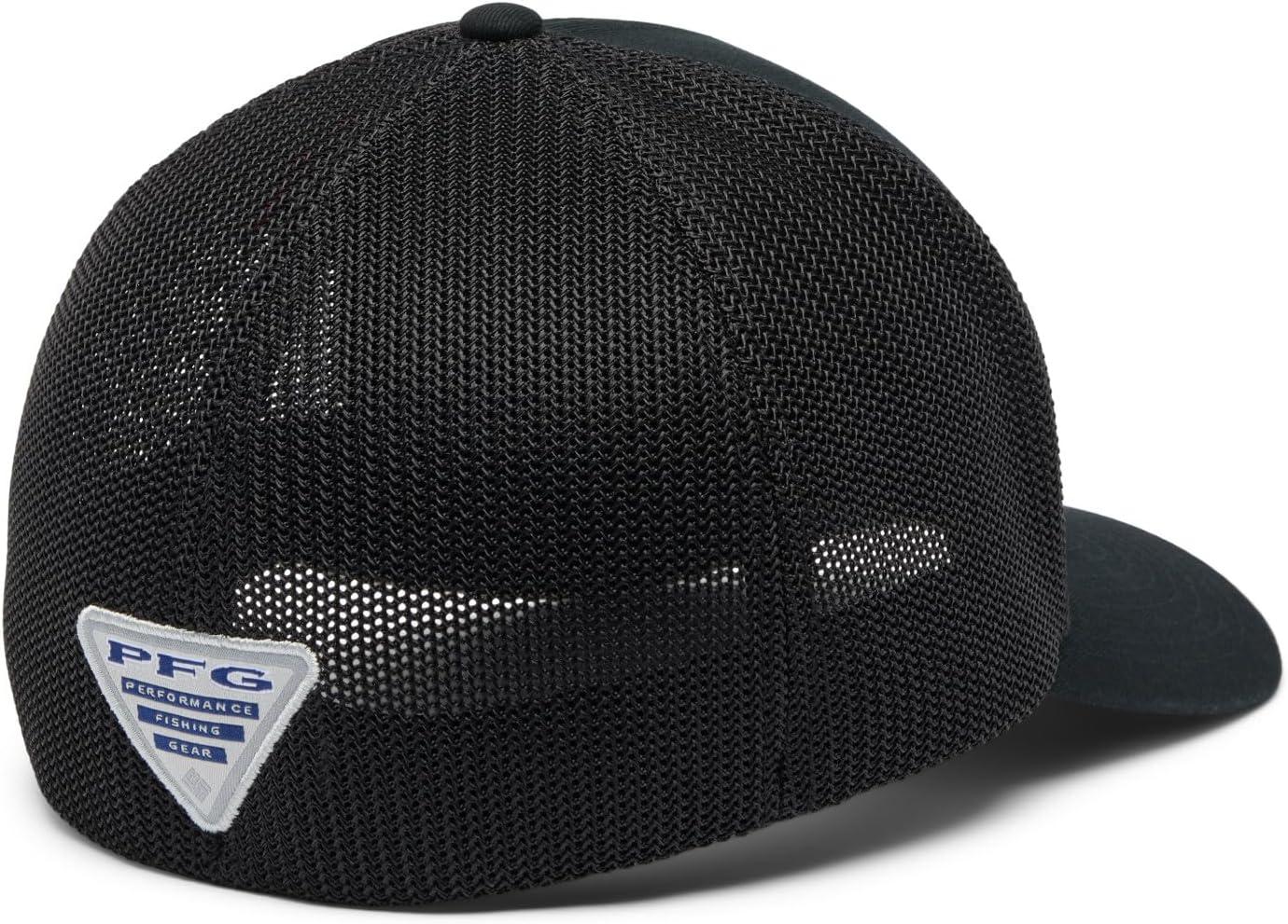 imageColumbia UnisexAdult PFG Statetriot Mesh Ball CapBlackBlackTx Patch