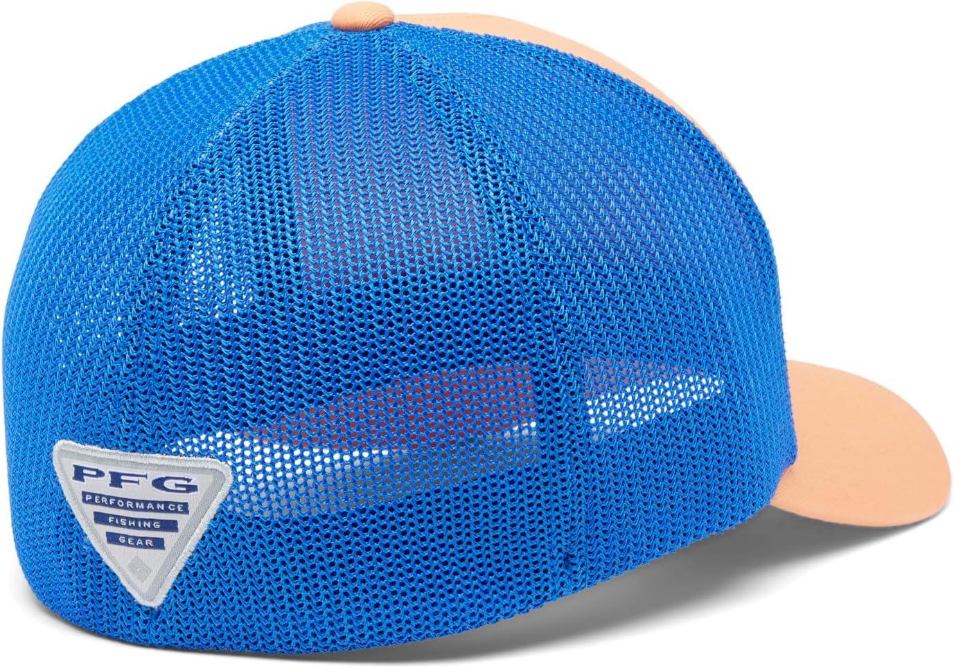 imageColumbia UnisexAdult PFG Statetriot Mesh Ball CapBright NectarVivid BlueFl Patch
