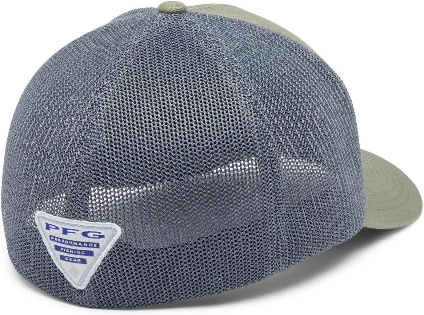imageColumbia UnisexAdult PFG Statetriot Mesh Ball CapCypressCity GreyUsa Patch