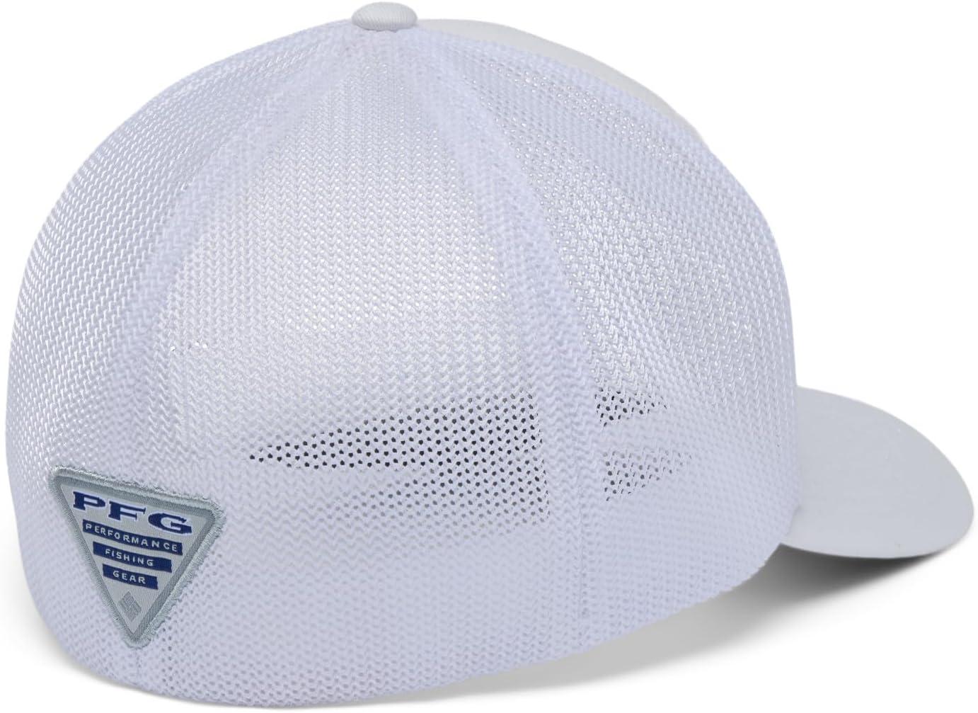 imageColumbia UnisexAdult PFG Statetriot Mesh Ball CapWhiteCollegiate NavyPfg Pride Texas