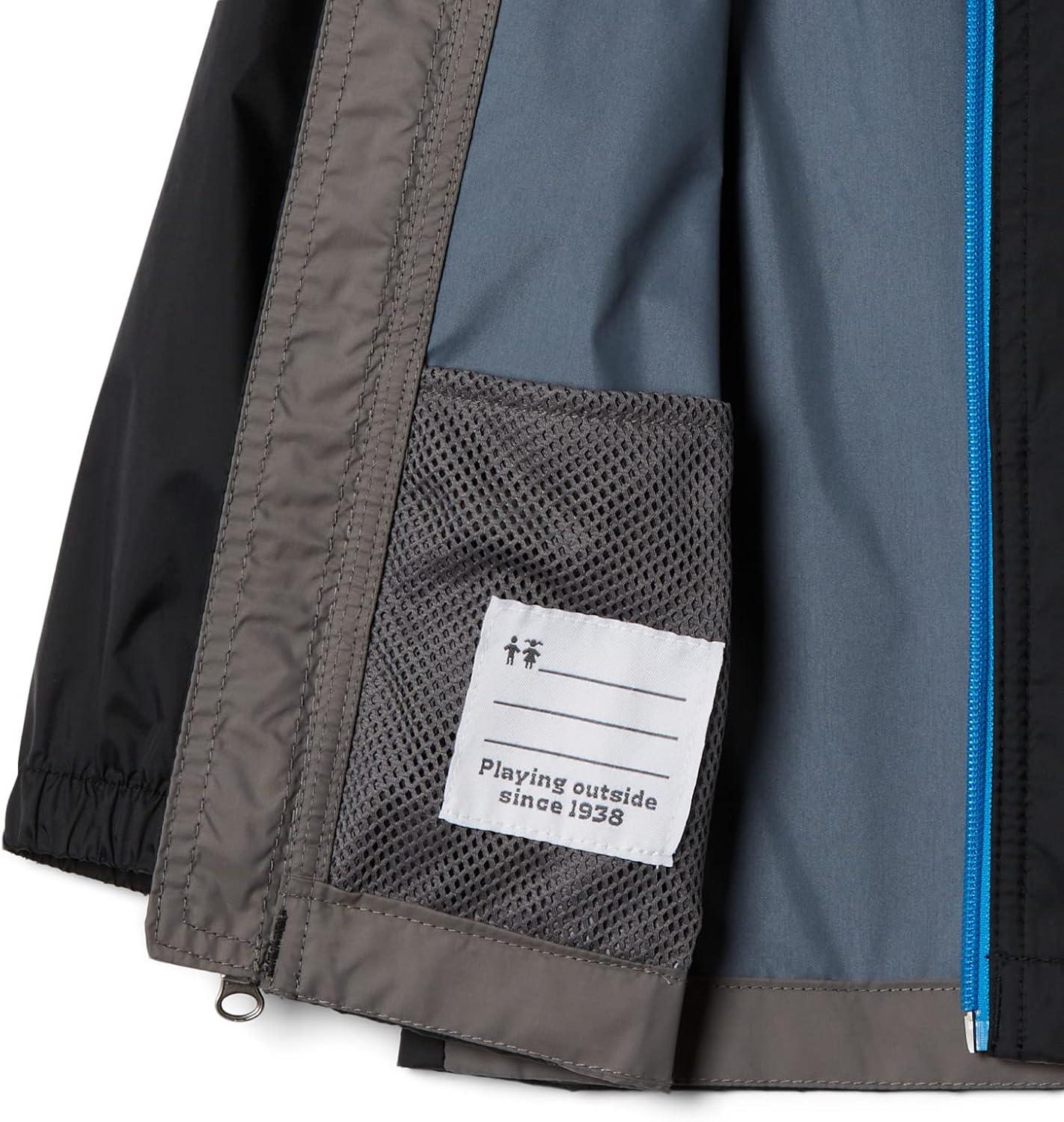 imageColumbia Youth Boys Glennaker Rain JacketBlackCity Grey