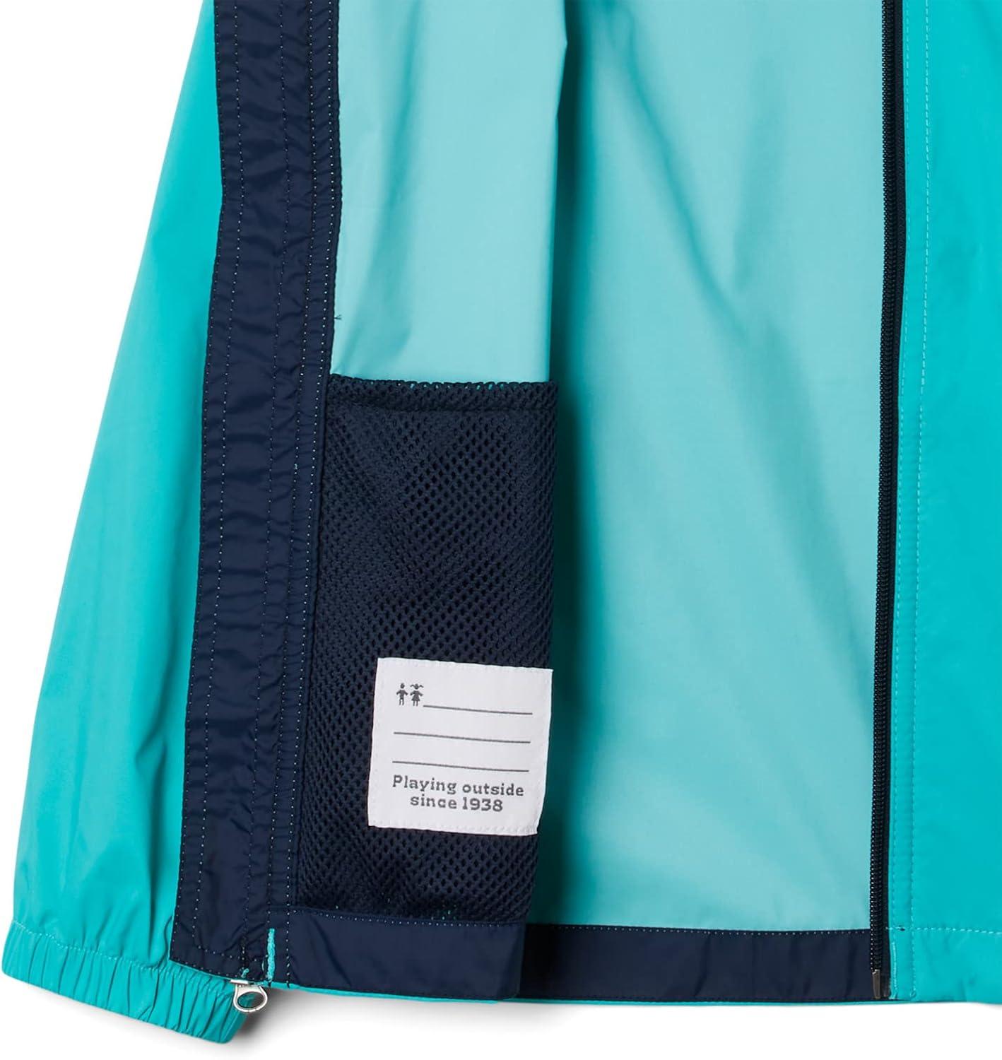 imageColumbia Youth Boys Glennaker Rain JacketBright AquaCollegiate Navy