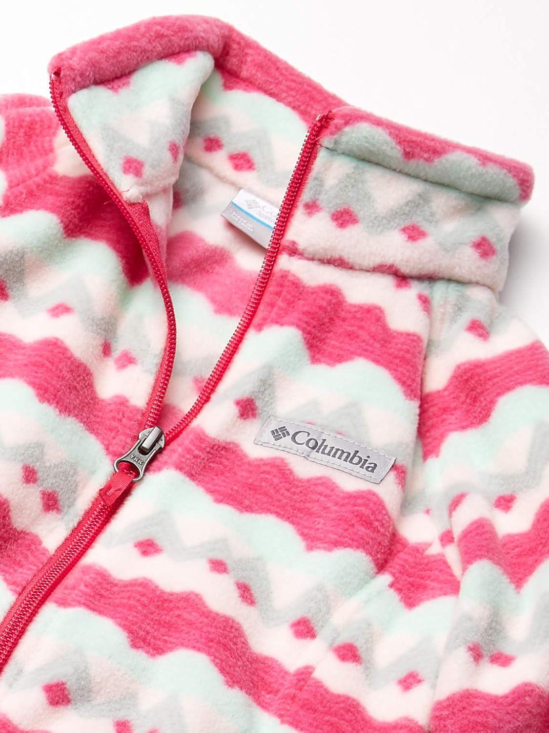 imageColumbia Youth Girls Benton Springs II Printed FleeceCactus Pink Striped Peaks