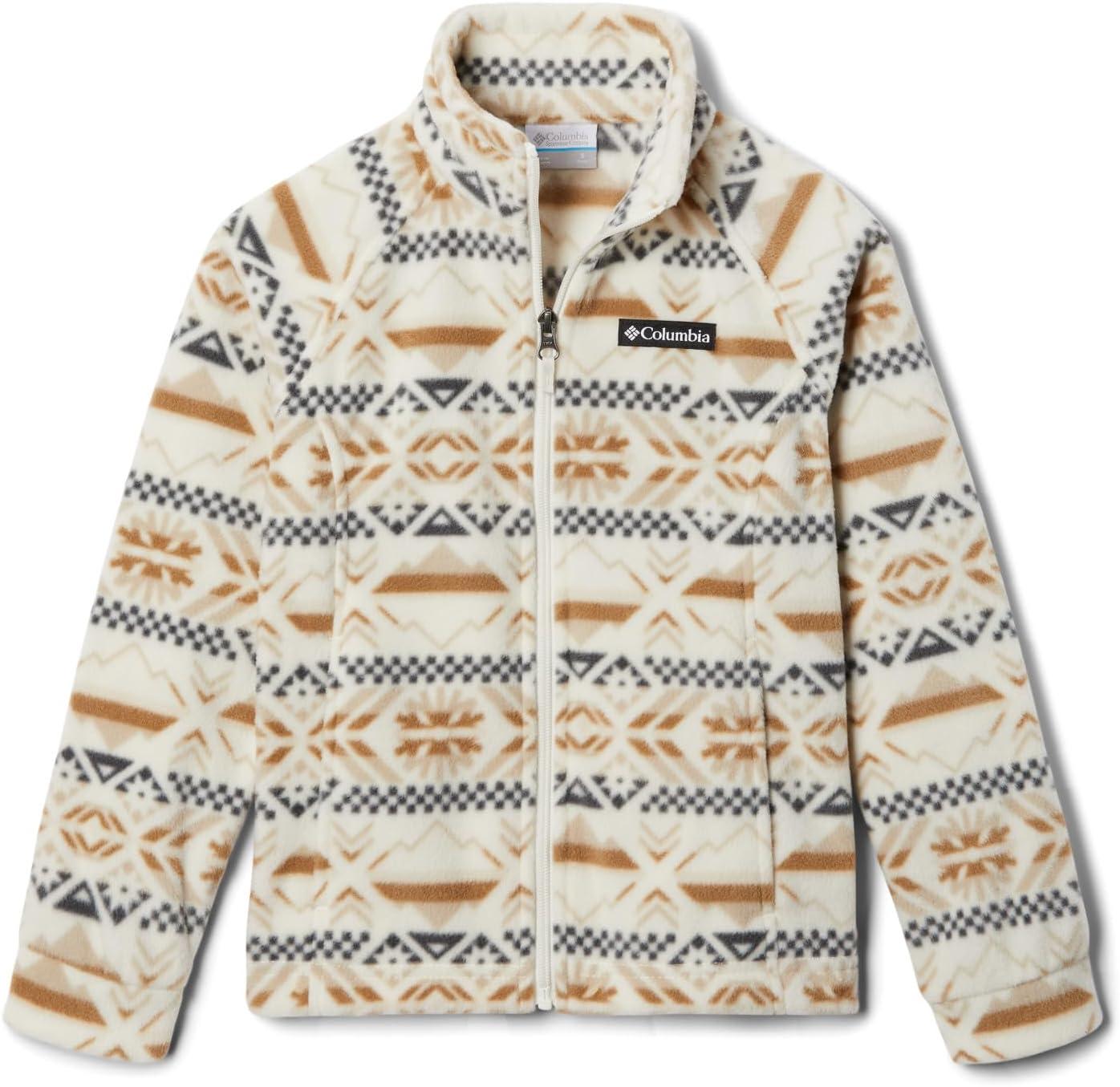 imageColumbia Youth Girls Benton Springs II Printed FleeceChalk Checkered Peaks