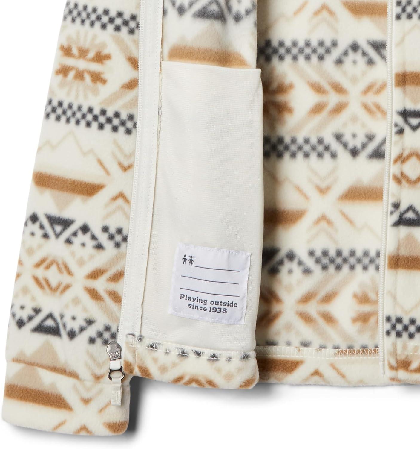 imageColumbia Youth Girls Benton Springs II Printed FleeceChalk Checkered Peaks