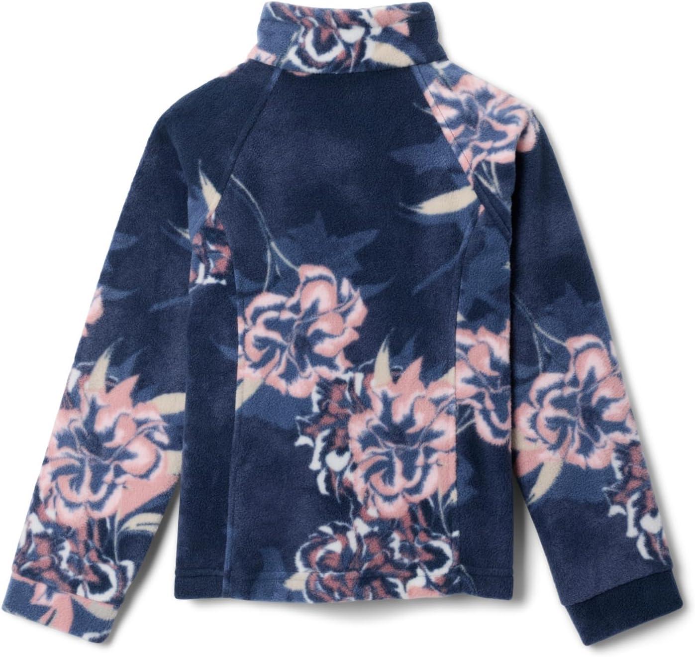 imageColumbia Youth Girls Benton Springs II Printed FleeceCollegiate Navy Blossoming