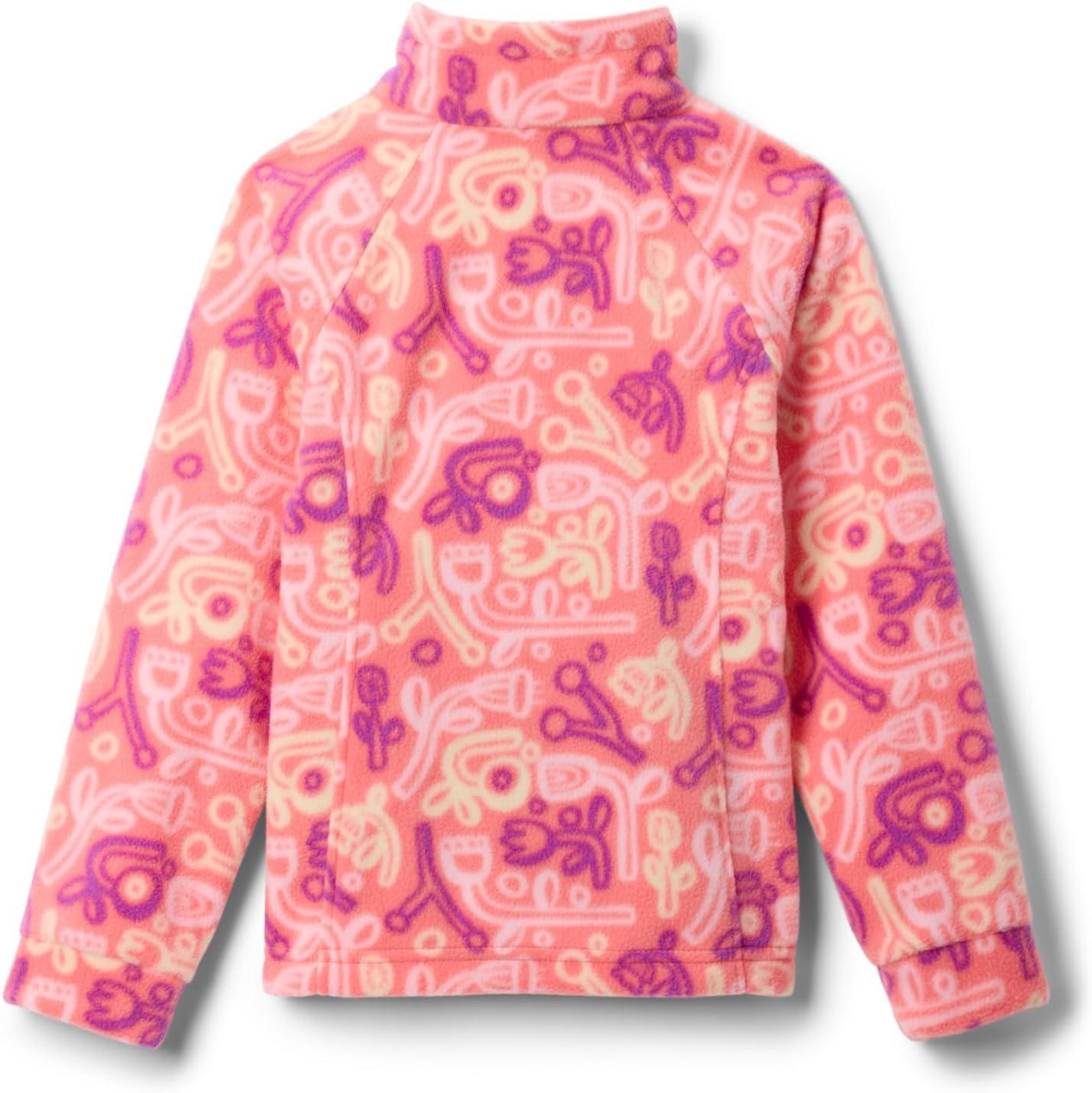 imageColumbia Youth Girls Benton Springs II Printed FleeceHot Coral Marker Made
