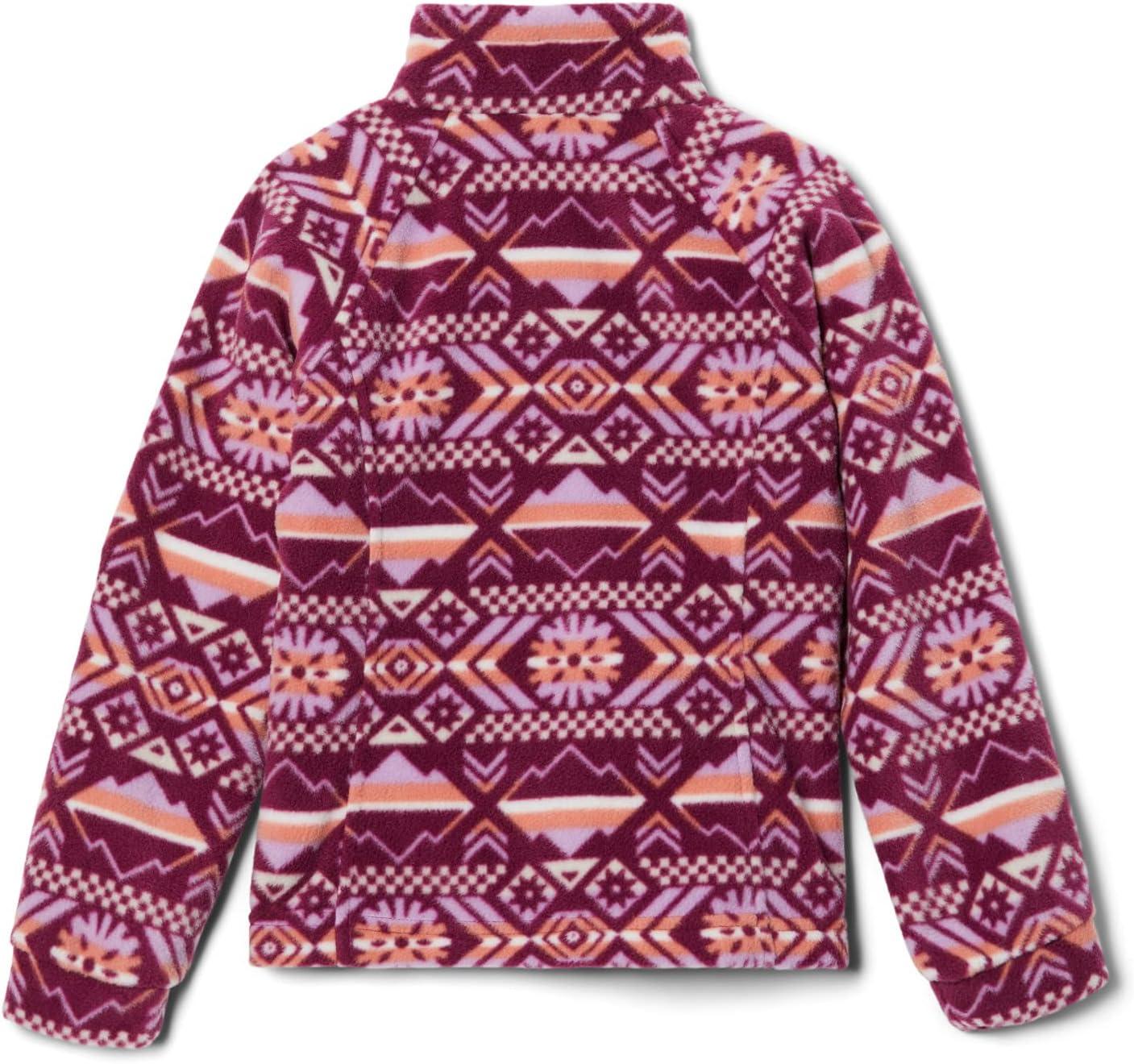 imageColumbia Youth Girls Benton Springs II Printed FleeceMarionberry Checkered Peaks