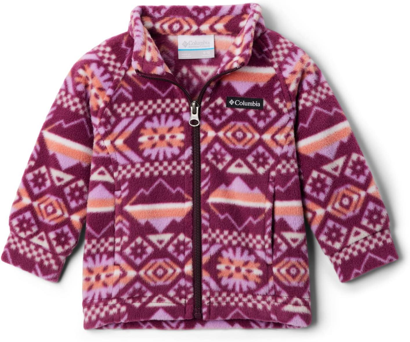 imageColumbia Youth Girls Benton Springs II Printed FleeceMarionberry Checkered Peaks