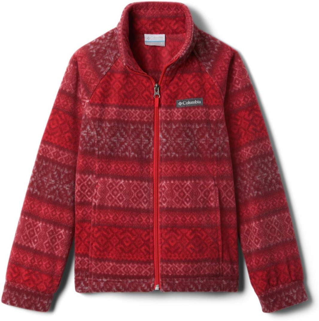 imageColumbia Youth Girls Benton Springs II Printed FleeceRed Lily Fair Isle Dot Print