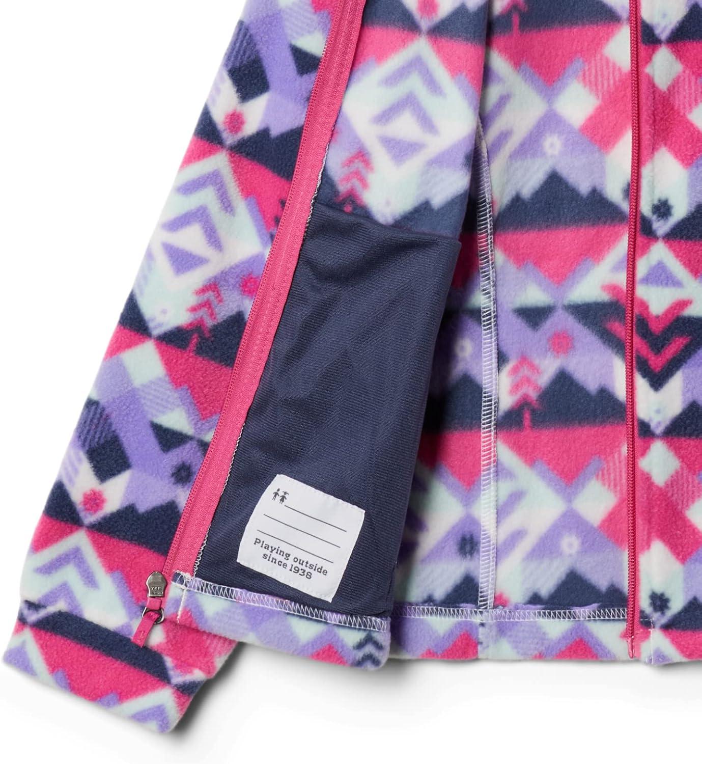 imageColumbia Youth Girls Benton Springs II Printed FleeceWhite Checkpoint