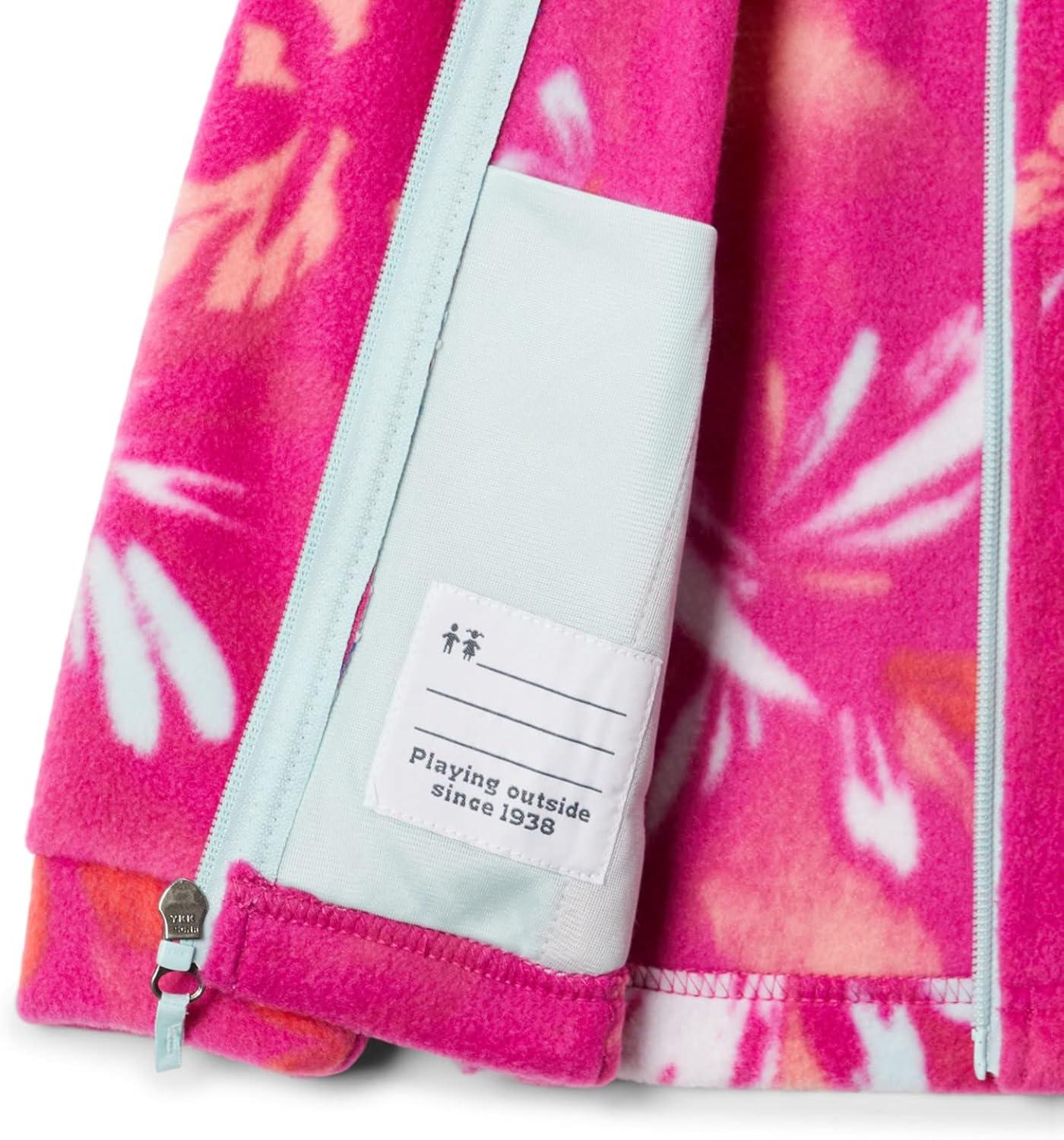 imageColumbia Youth Girls Benton Springs II Printed FleeceWild Fuchsia Daisy Party Multi