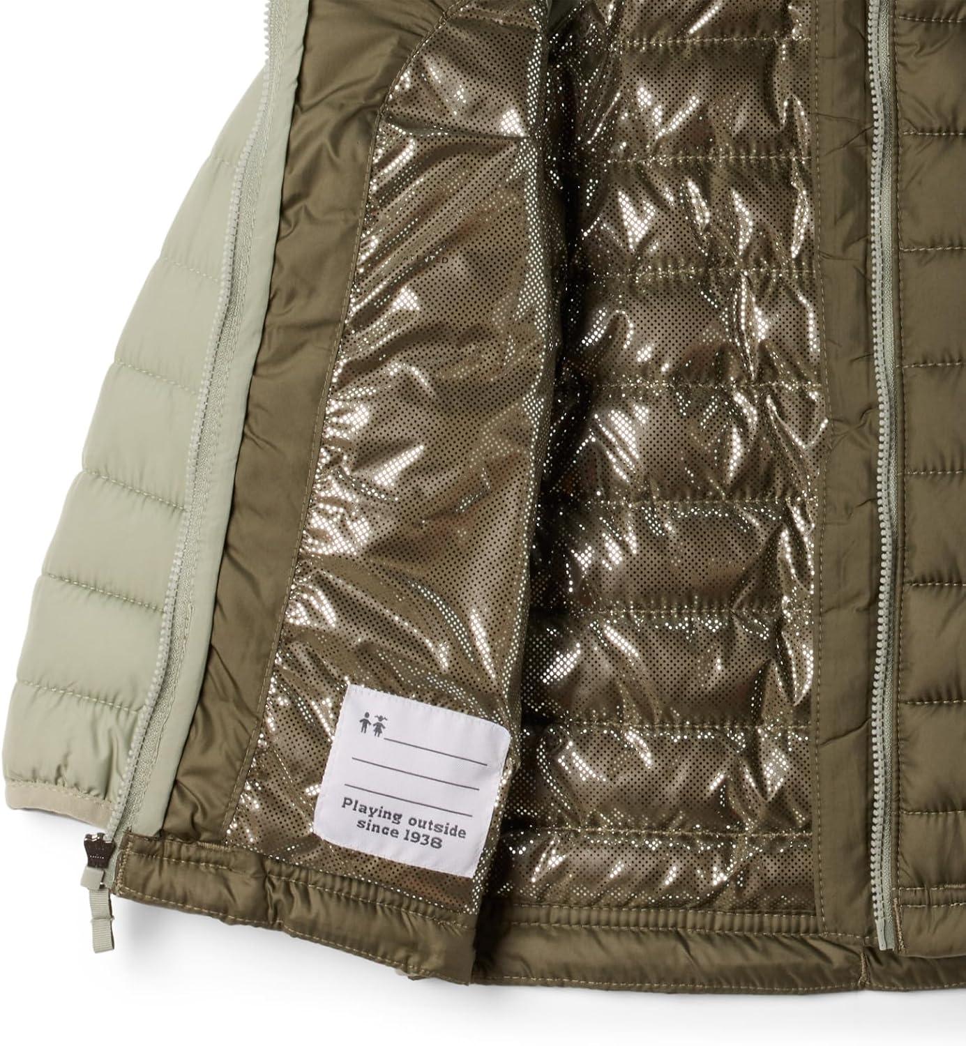 imageColumbia babygirls Powder Lite II Hooded JacketStone GreenSafari