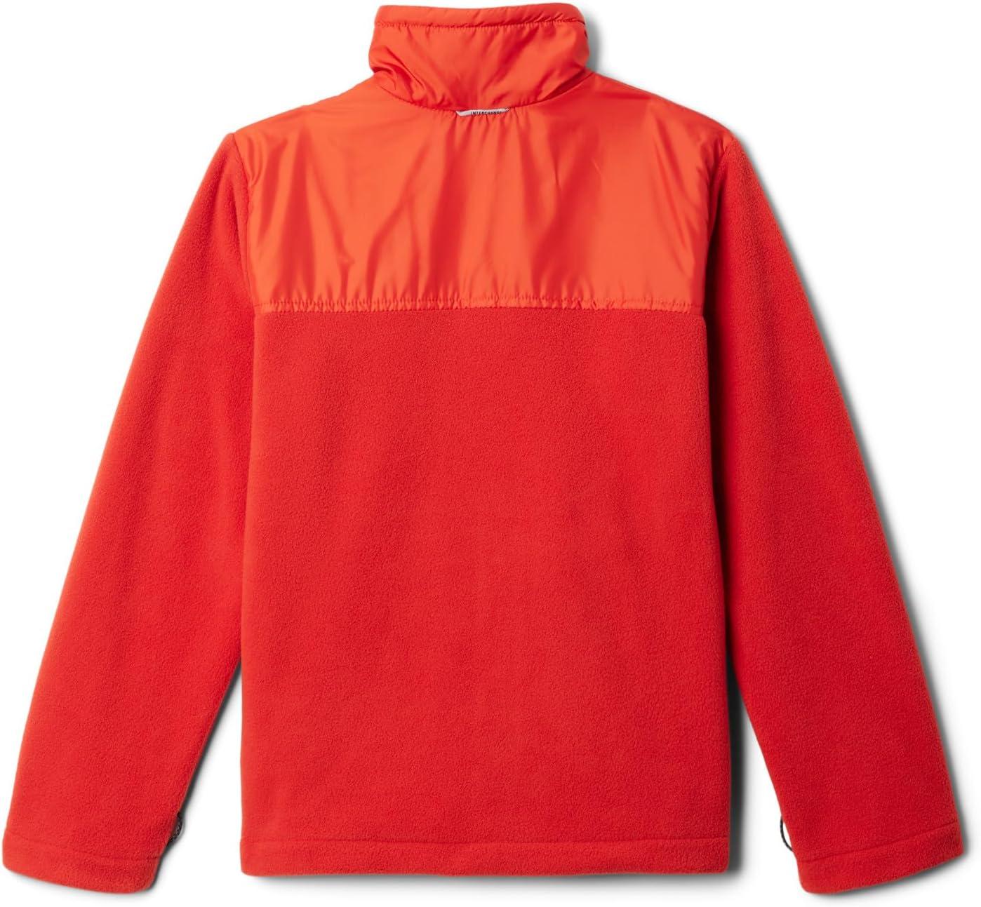 imageColumbia boys Bugaboo III Fleece Interchange JacketClematis BlueSunstoneSail Red