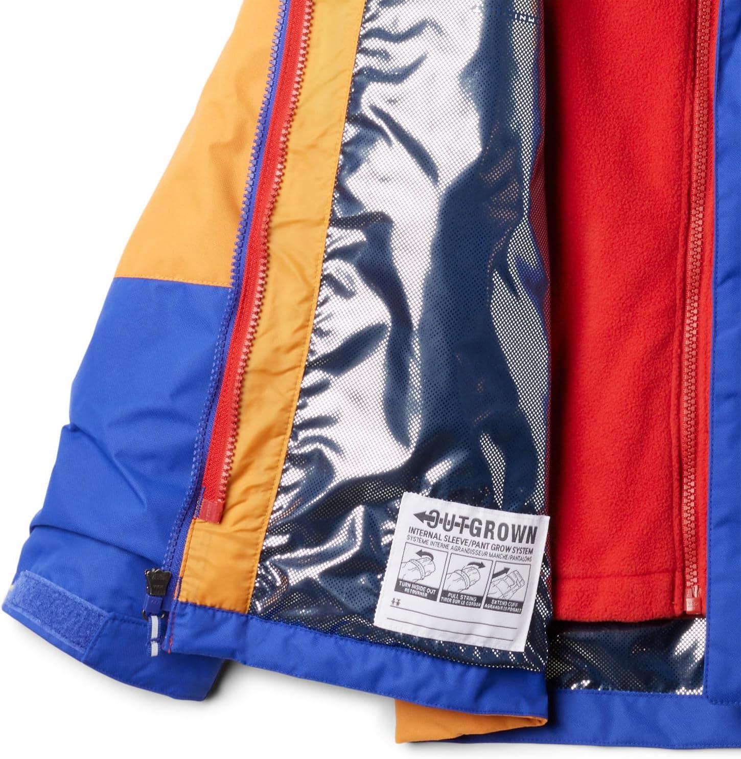 imageColumbia boys Bugaboo III Fleece Interchange JacketClematis BlueSunstoneSail Red
