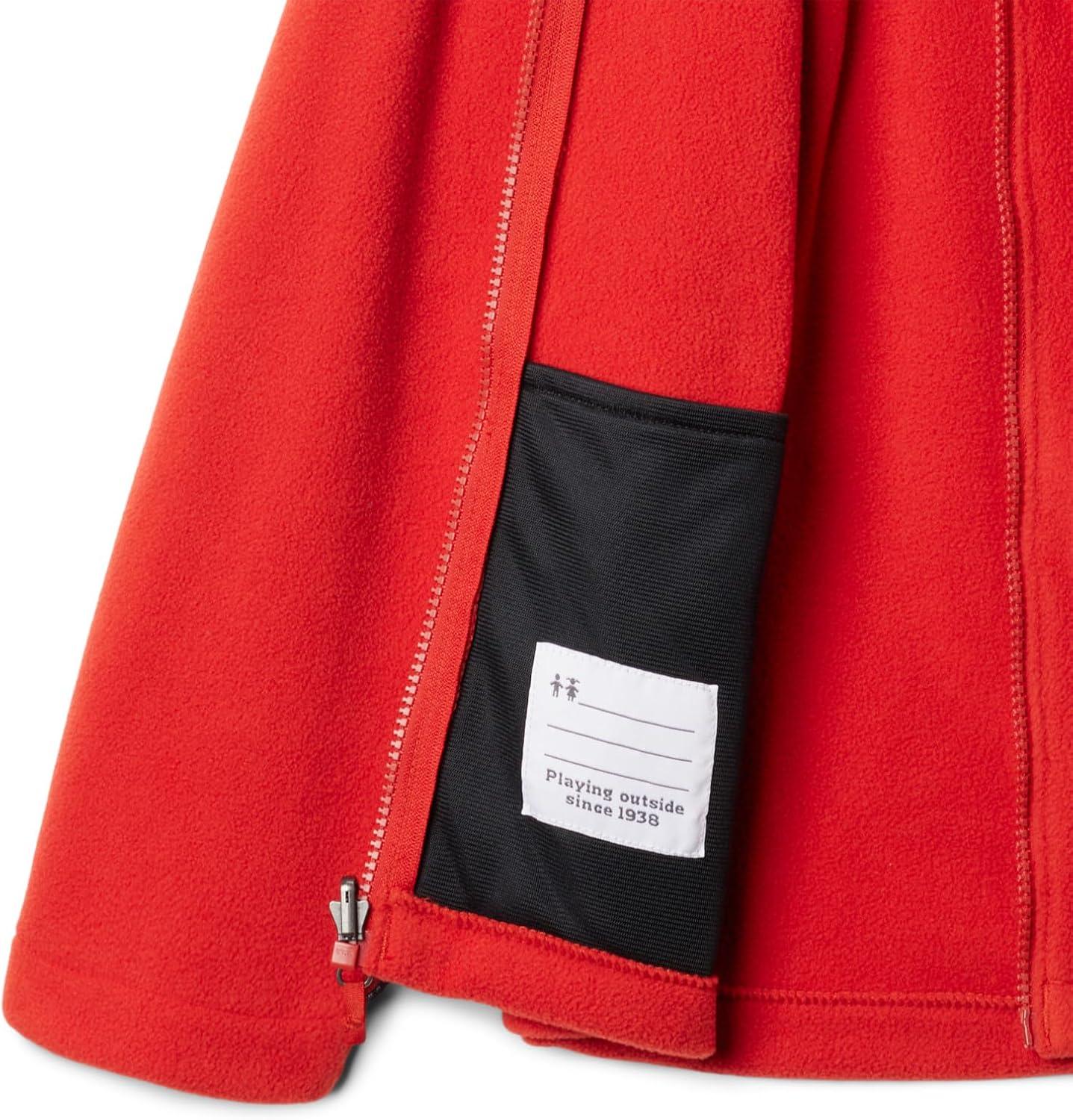 imageColumbia boys Bugaboo III Fleece Interchange JacketClematis BlueSunstoneSail Red