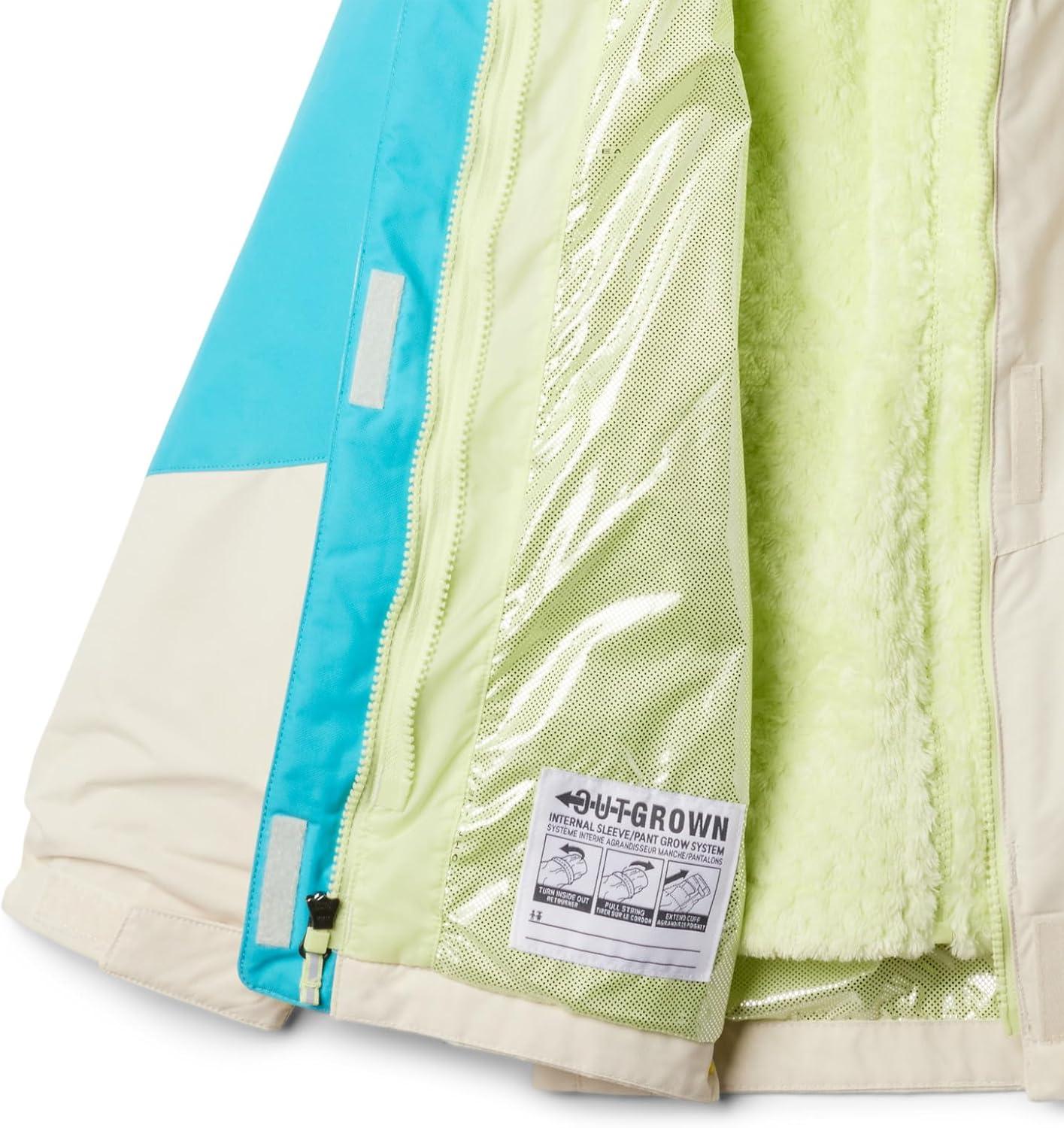 imageColumbia girls Bugaboo III Fleece Interchange JacketChalkGeyserSpring Yellow