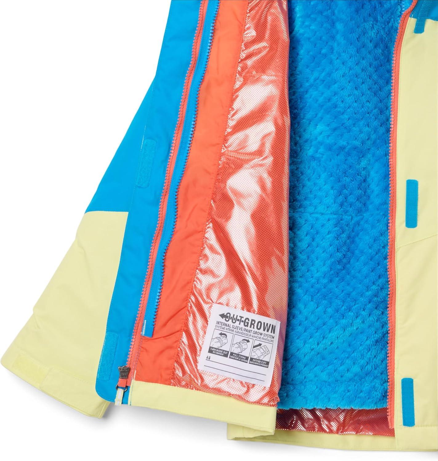 imageColumbia girls Bugaboo III Fleece Interchange JacketCitron HazeCompass Blue
