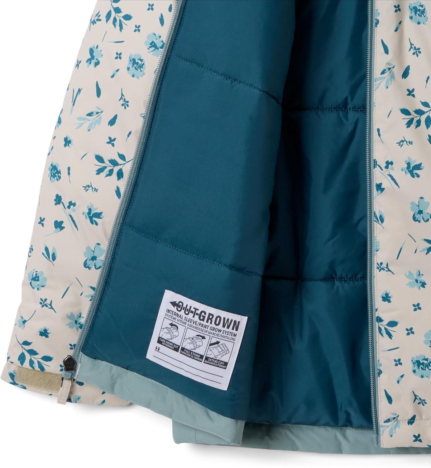 imageColumbia girls Horizon Ride IV Printed JacketDark Stone WatergardenCrushed Blue