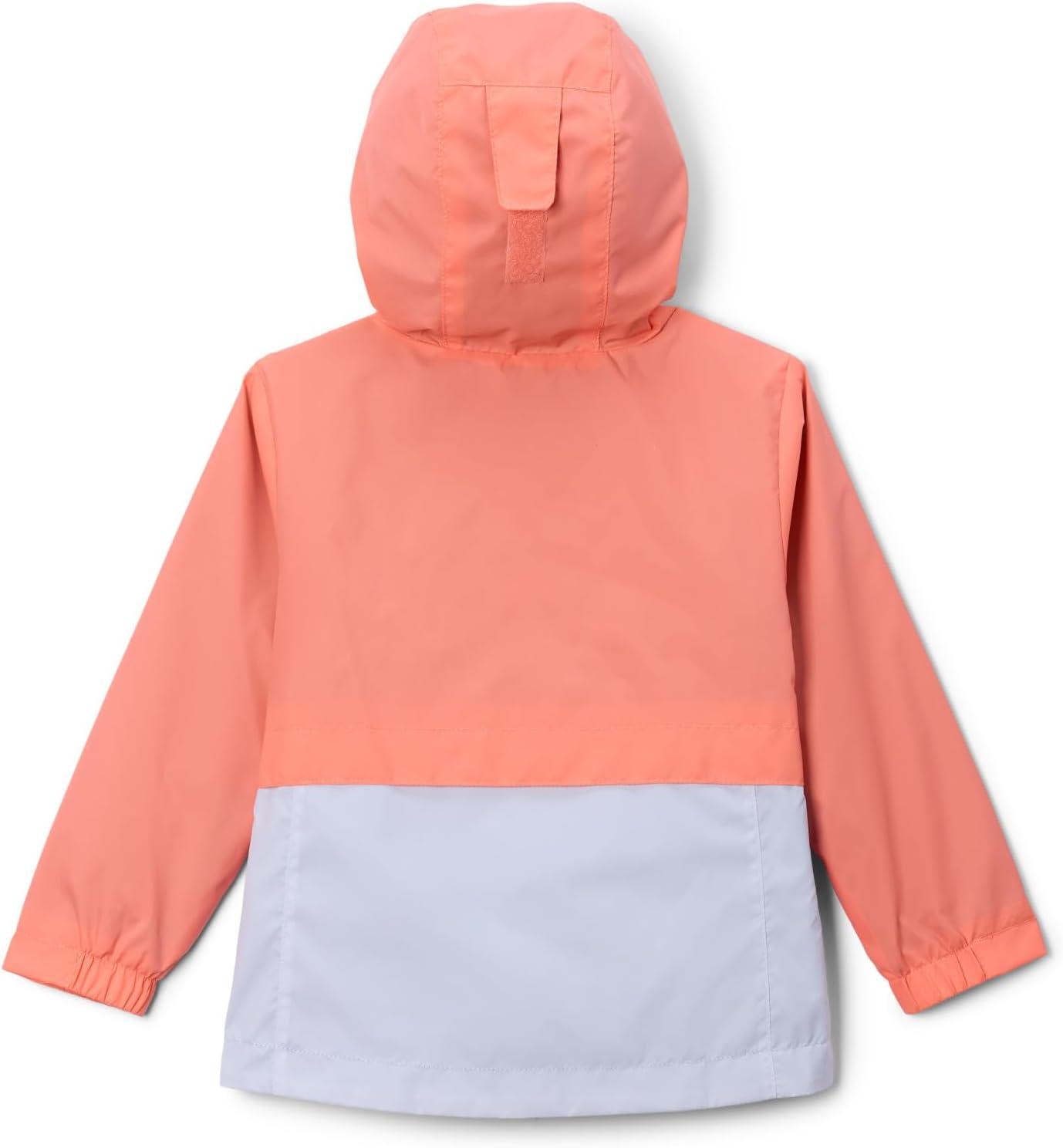 imageColumbia girls Rainzilla II JacketHot CoralSnowdrift