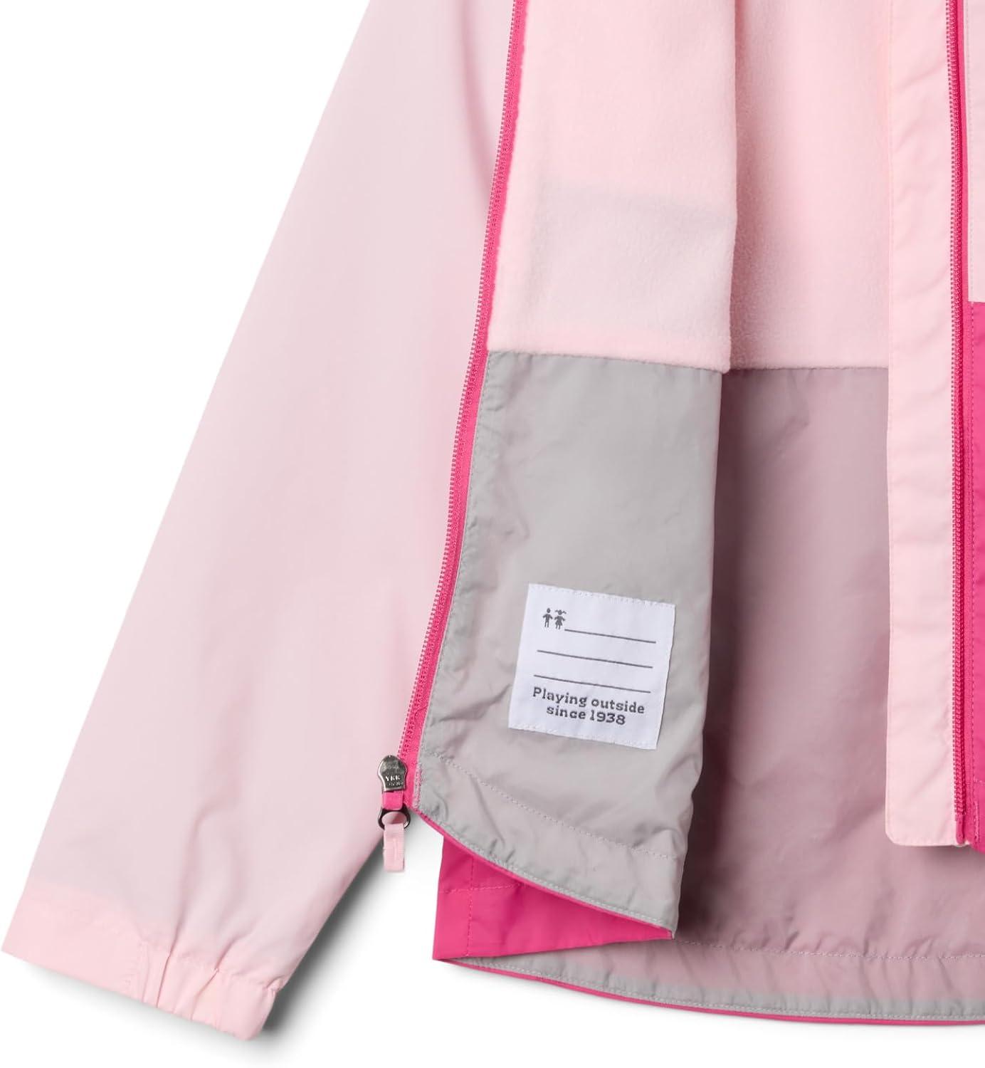 imageColumbia girls Rainzilla II JacketSatin PinkPink Ice