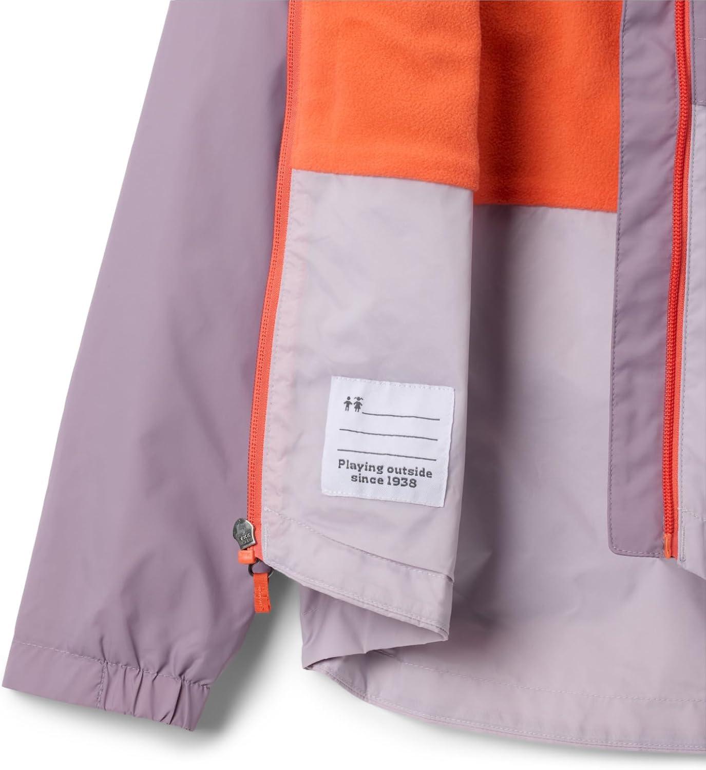 imageColumbia girls Rainzilla II JacketShale PurpleLavender Pearl