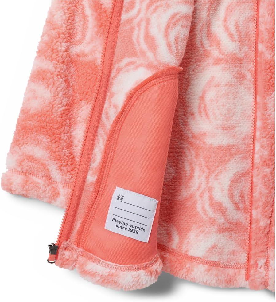 imageColumbia girls West Bend Printed Full ZipHot Coral Rosecity