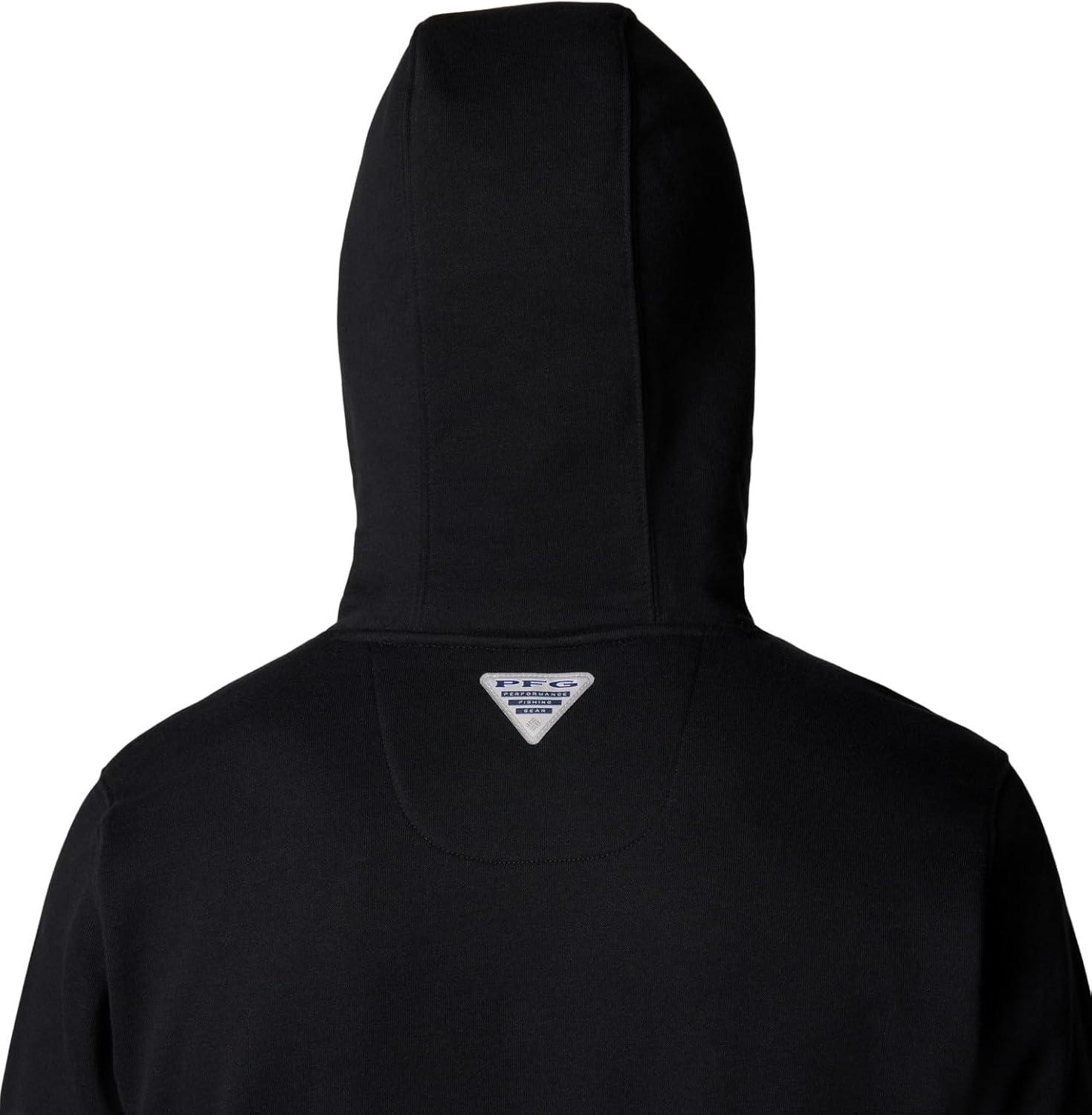 imageColumbia mens Pfg Castback HoodieBlackPfg Woven Patch Fotw Hooks