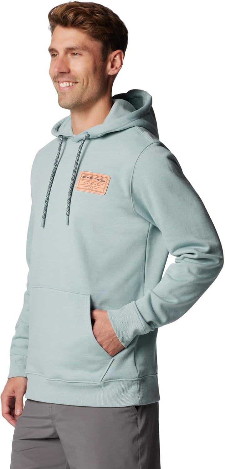 imageColumbia mens Pfg Castback HoodieCrushed BlueBright Nectar